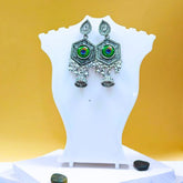 Oxidised Earring Morpankh 06