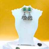 Oxidised Earring Morpankh 01