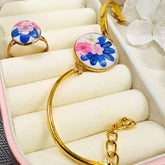 Resin Bracelet with Ring