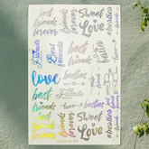 Best Friend Holographic Sticker