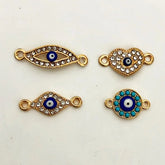 Evil Eye Stone Charm - 4 Pcs