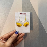 Yellow Daisy Flower Dangle Earring