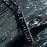 Om Ganesh Mantra Black Pendant