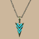 Arrow Alloy Pendant with Stainless Steel Box Chain for Men & Boy
