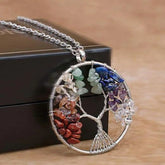 Seven Chakra Tree of Life Pendant