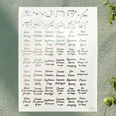 Zodiac Holographic Sticker
