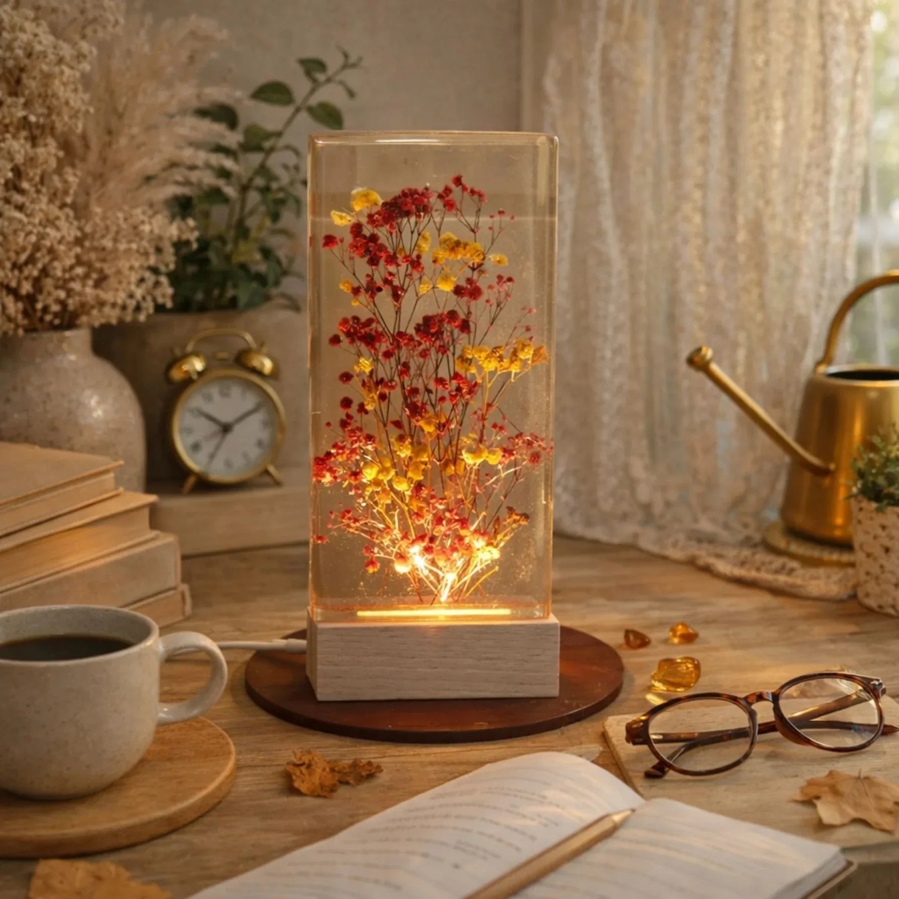 Customize Rectangle Resin Lamp - Craft Farm