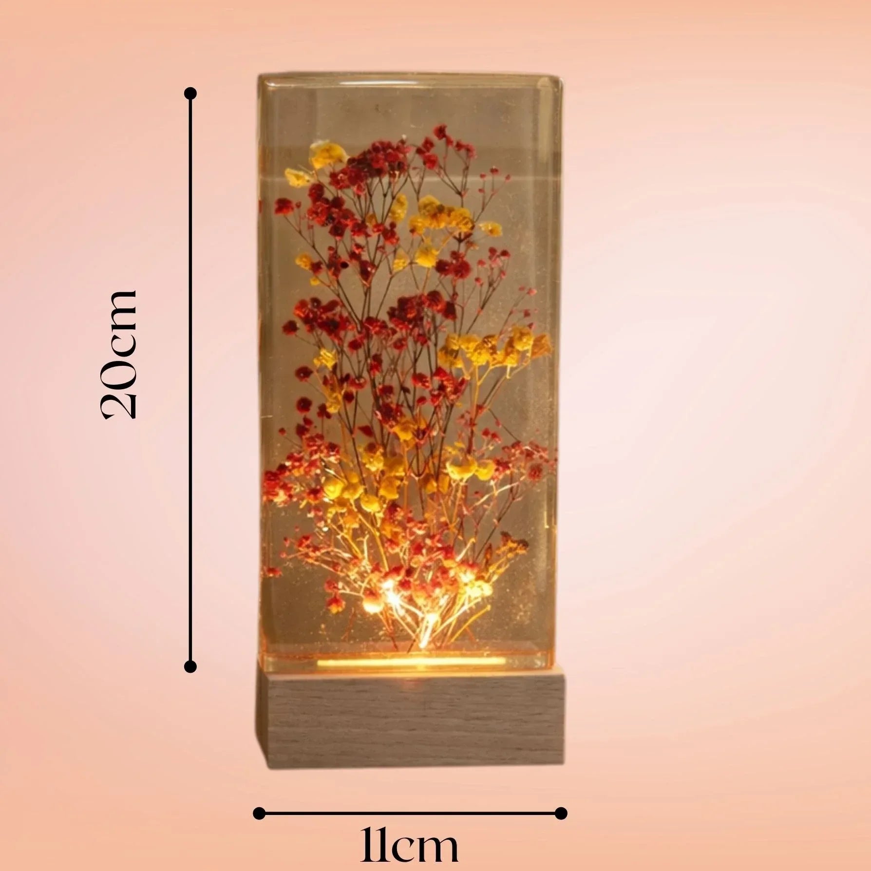 Customize Rectangle Resin Lamp - Craft Farm