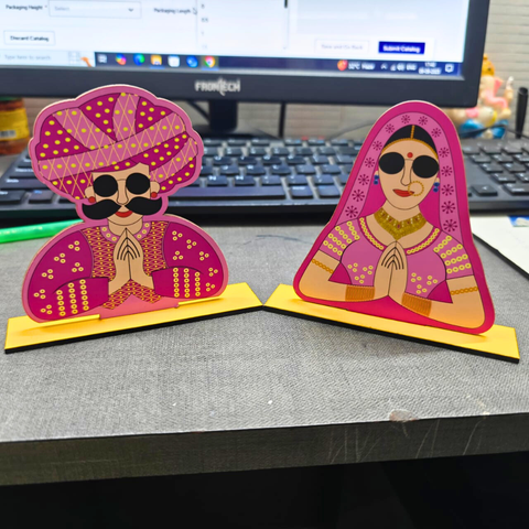 MDF Couple Cutout - 2 pcs