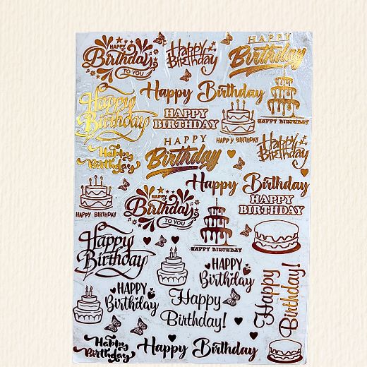 Vinyl A7 size Birthday Anniversary Sticker