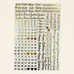 Vinyl A7 size Calendar Sticker
