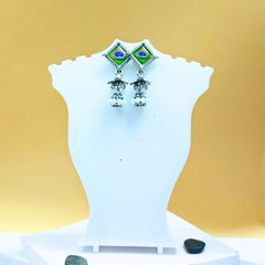 Oxidised Earring Morpankh 02