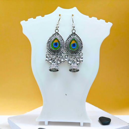 Oxidised Earring  Morpankh 03