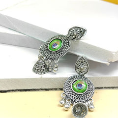 Oxidised Earring  Morpankh 04