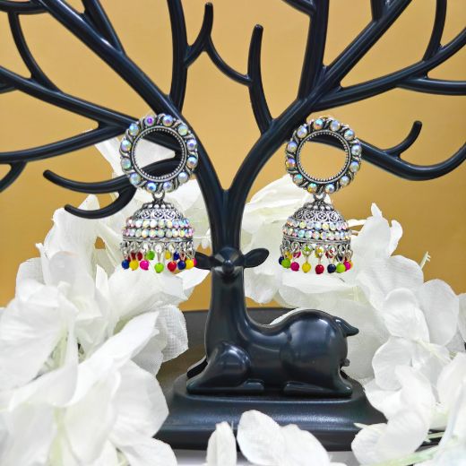 Multicolor Oxidised  jhumke 02