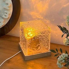 Rotating Water Ripple Night Light Aura Lamp