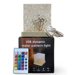 Rotating Water Ripple Night Light Aura Lamp
