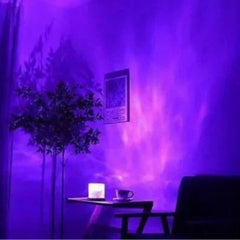 Rotating Water Ripple Night Light Aura Lamp