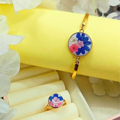 Resin Bracelet with Ring