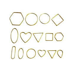 Open Frame Gold - 15 Pcs