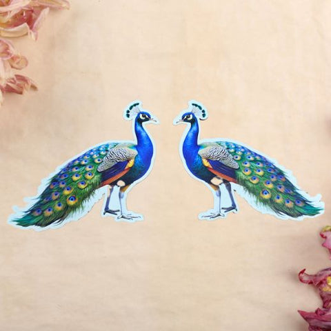 MDF Peacock Cutout - 2 pcs (Design 1)