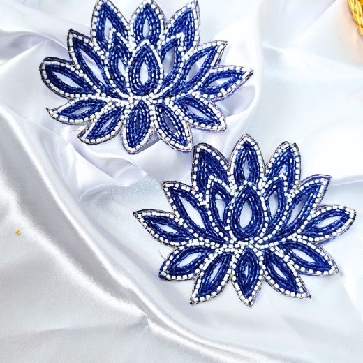 Lotus Patch Dark Blue - 2 PCS