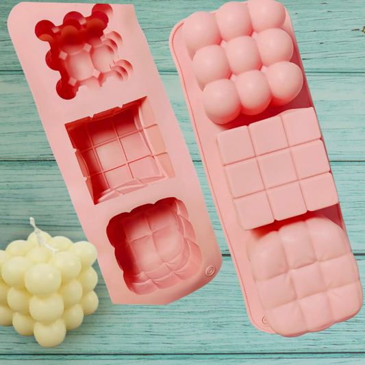 3 cavity candle mould for candle making