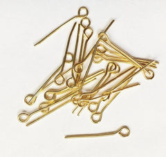 2 Inch Eye Pins For Jewellery Making (Gold)