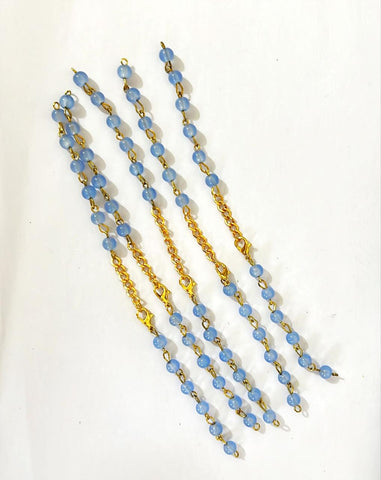 Bracelet Chain With Beads - 2 Pcs