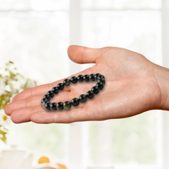 8mm Black Glass Beads