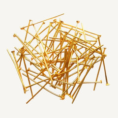 2 Inch Headpins For Jewellery Making (Gold)