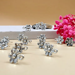 Earring Flower Stud 5 Pair