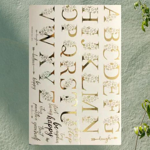 ABCD Flower Sticker
