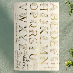 ABCD Flower Sticker