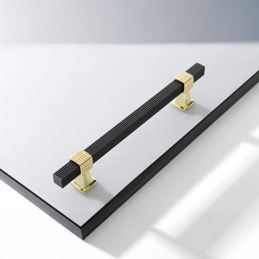 8 inch Square Tray Handle Design- 3 (Black)