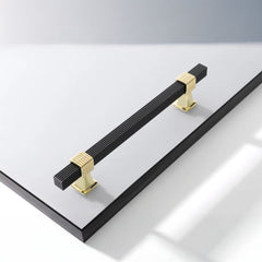 8 inch Square Tray Handle Design- 3 (Black)