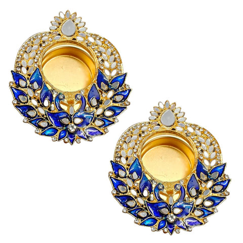 Peacock Metal T-light Candle Holder - 2 PCS (Design-1)