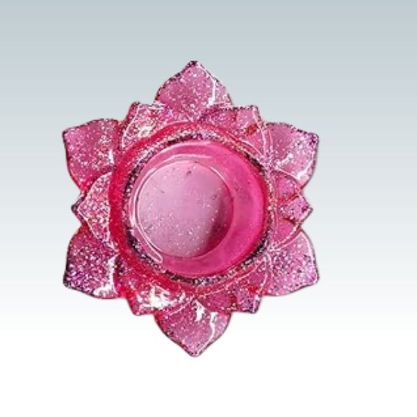 Resin Lotus shape Candle Stand