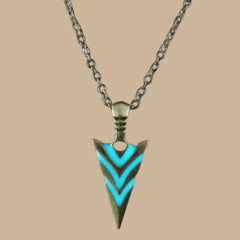 Arrow Alloy Pendant with Stainless Steel Box Chain for Men & Boy