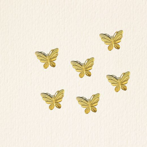 Butterfly Golden Metal Leaf (5 pcs)