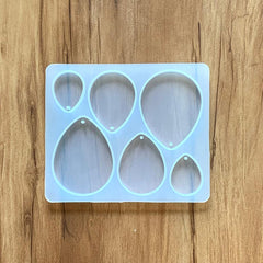 6 cavity Drop key chain/Pendant Mould (Copy)