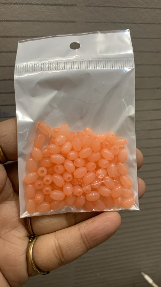 Oval Beads - Peach