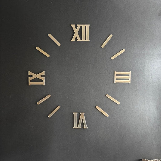 1' Acrylic Roman Number Cutout Number With Sticks