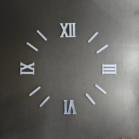 1' Acrylic Roman Number Cutout Number With Sticks