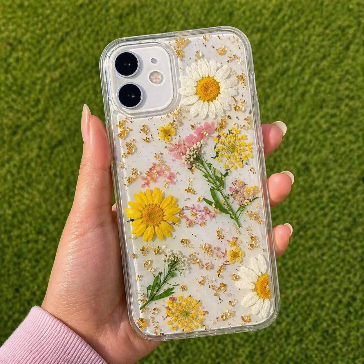 Pressed Flower Resin Phone Case – Clear Floral Back Cover with Real Dr – Craft Farm Pressed Flower Resin Phone Case – Clear Floral Back Cover with Real Dr – Craft Farm